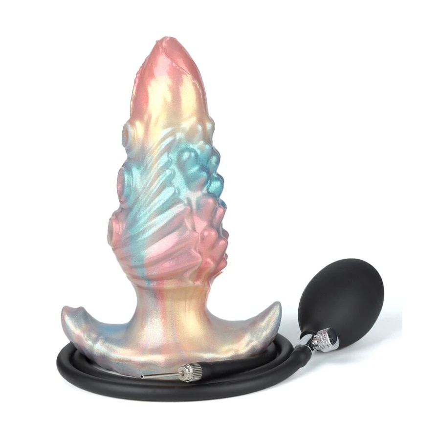 POWER MONSTERS - EBON LEVIATHAN TRICOLORE PLUG ANALE GONFIABILE FANTASY 18 CM
